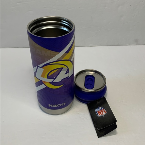 NFL Los Angeles Rams Logo Insulated Tumbler Stainless Steel 16 Oz NWT - Picture 5 of 9